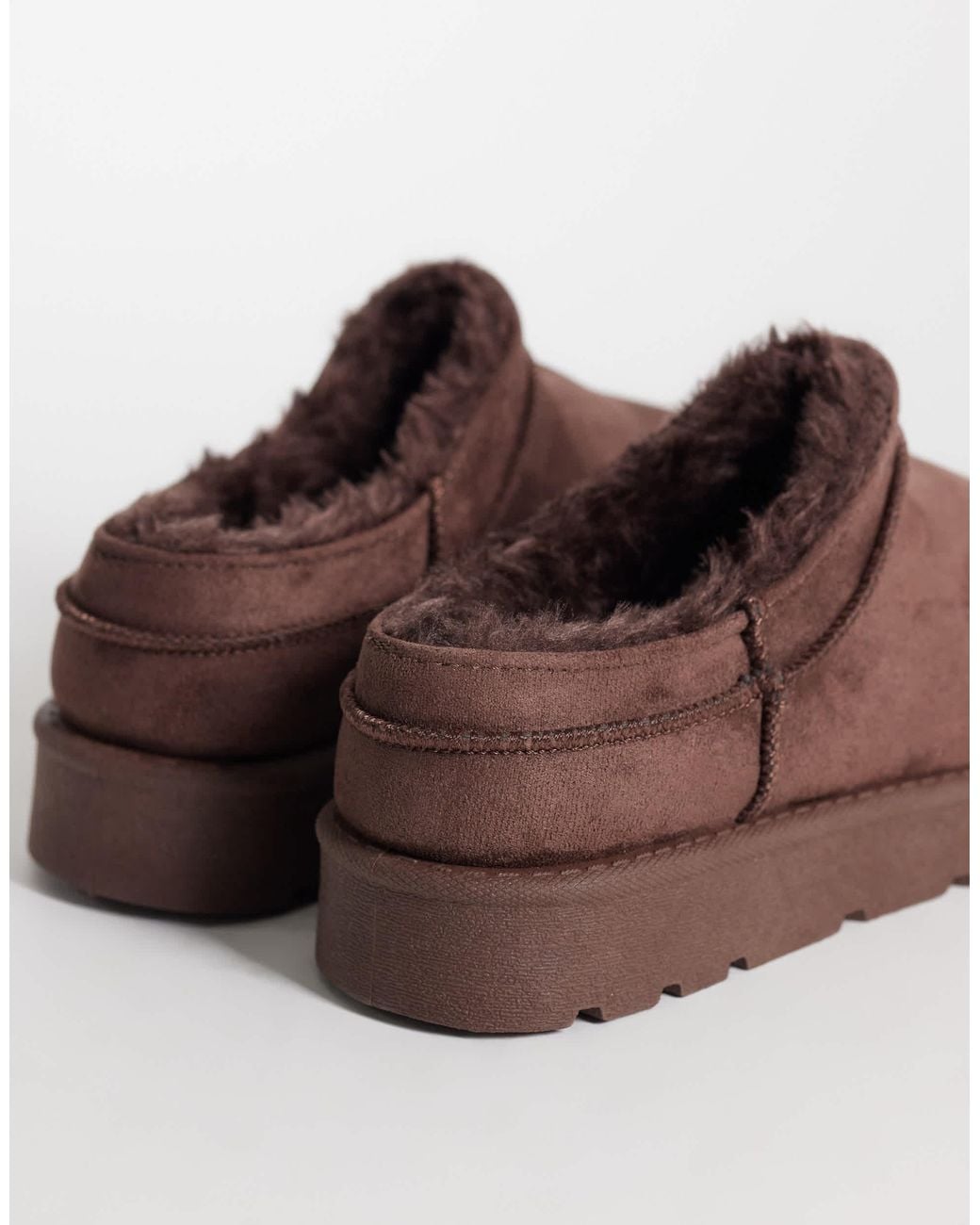 Bottines cosy micro chocolat SEQWL en coloris Brown