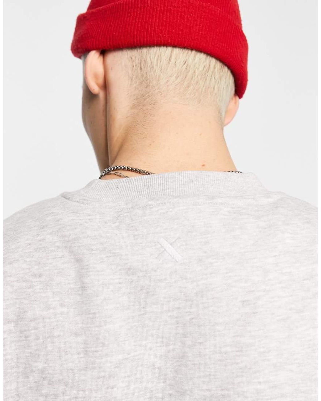 Collusion White Sweatshirt for men