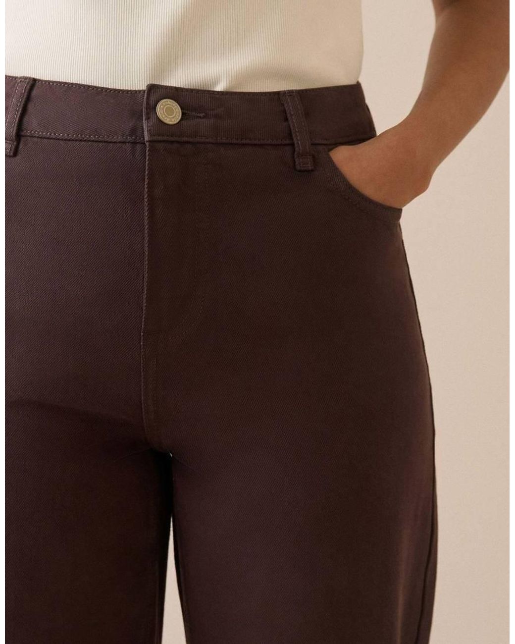 Nobody's Child Natural Putney Barrel Leg Jeans