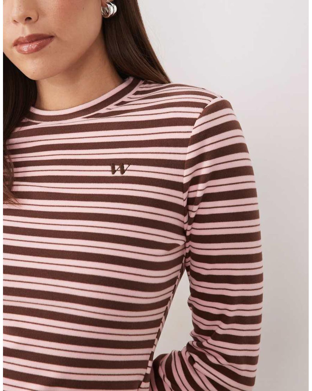 Wanderdoll Multicolor Frankie Premium Jersey Long Sleeve Crew Neck Top Co-ord