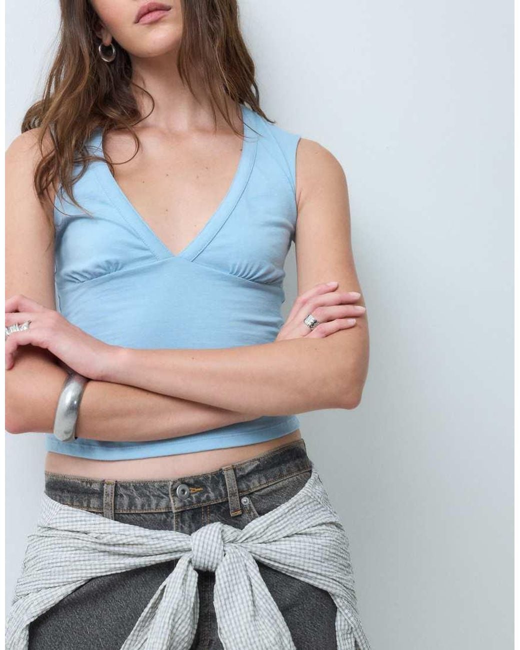Collusion Multicolor Antifit Mid Rise Jeans