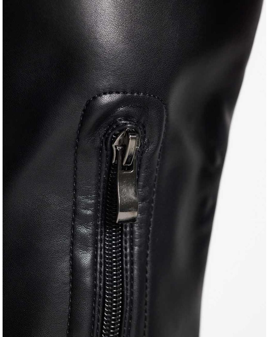 SIMMI Black Simmi London Casey Heeled Sock Knee Boots