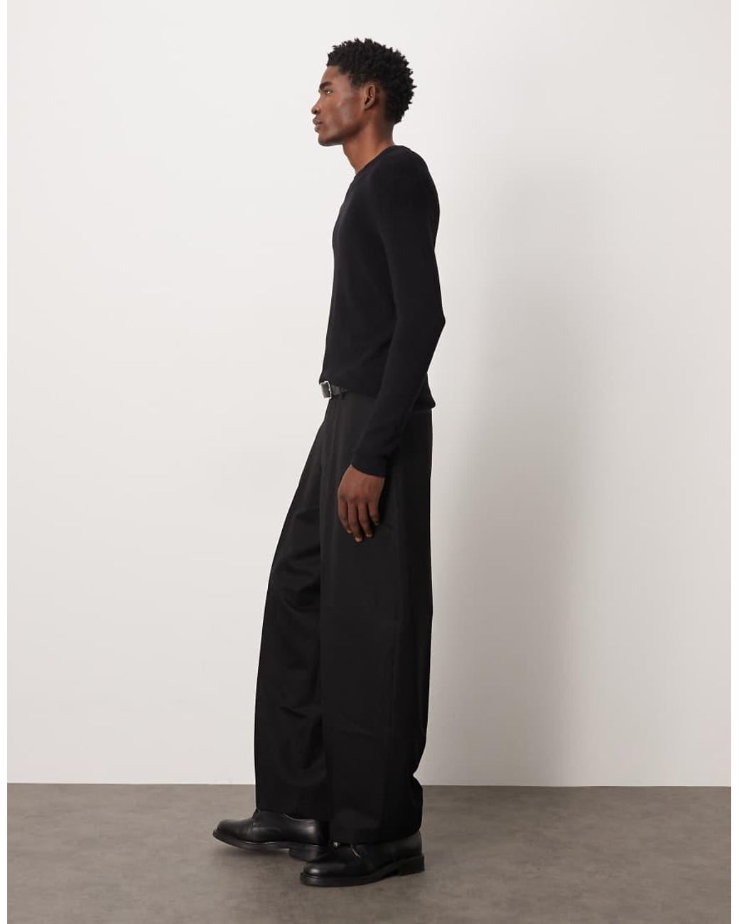 ASOS Black Smart Extreme Tapered Pants for men