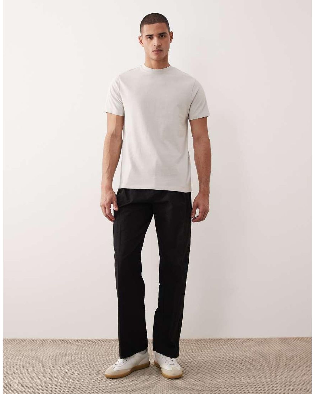 ASOS White Heavyweight Regular Fit T-shirt for men
