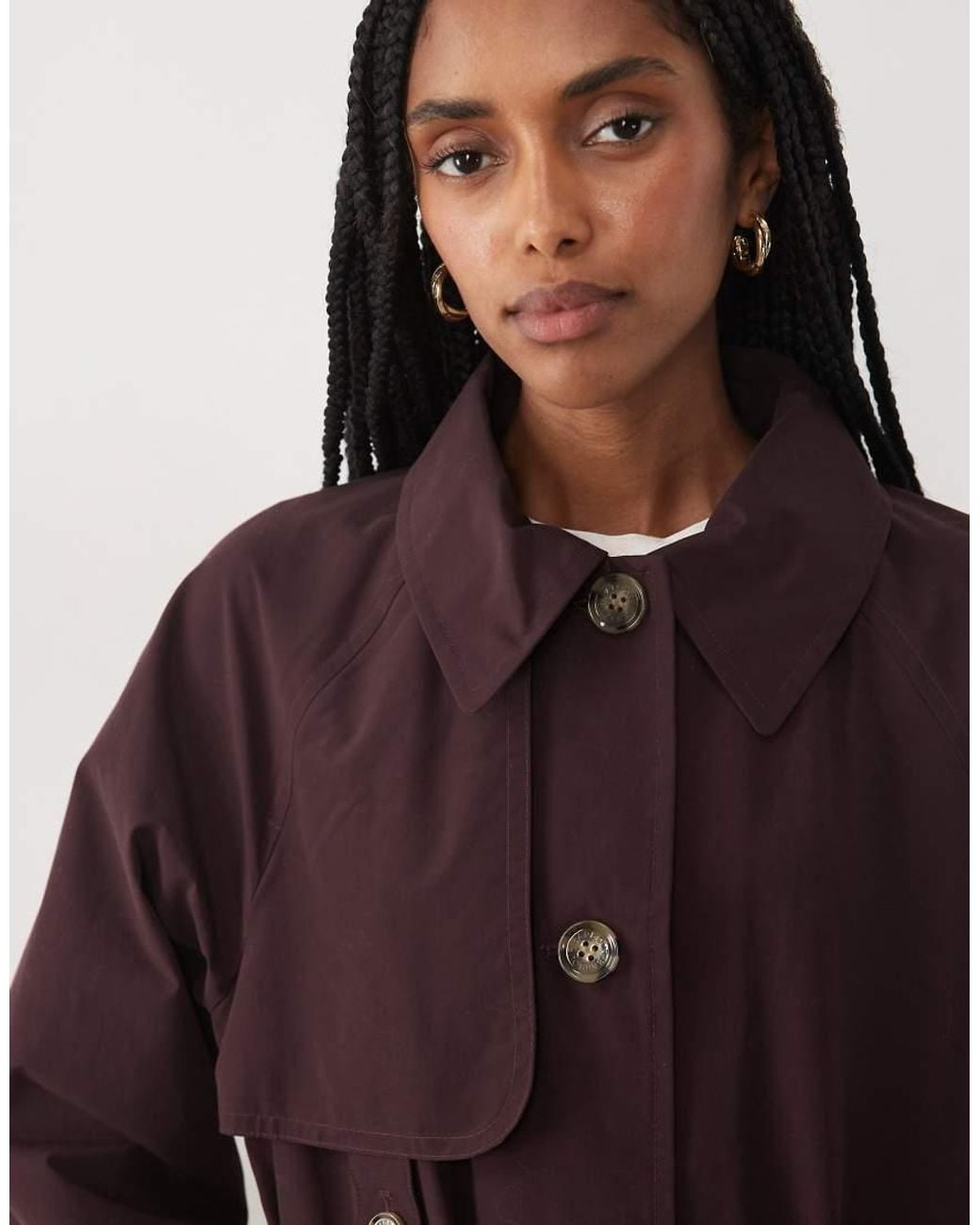 Barbour Brown Antonella Showerproof Belted Trench Coat