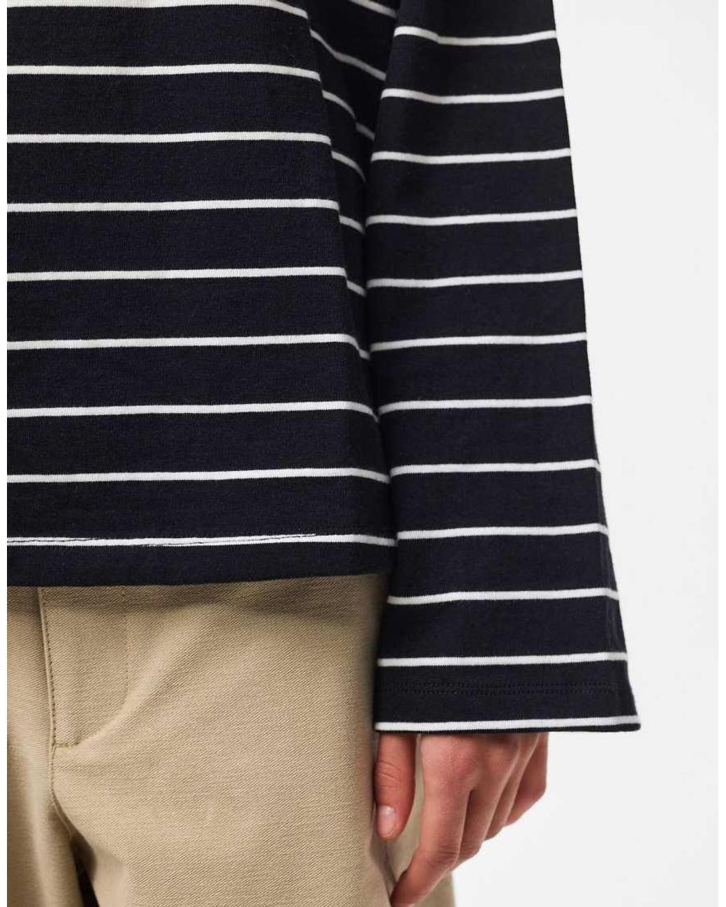 Pieces Blue Long Sleeved Top