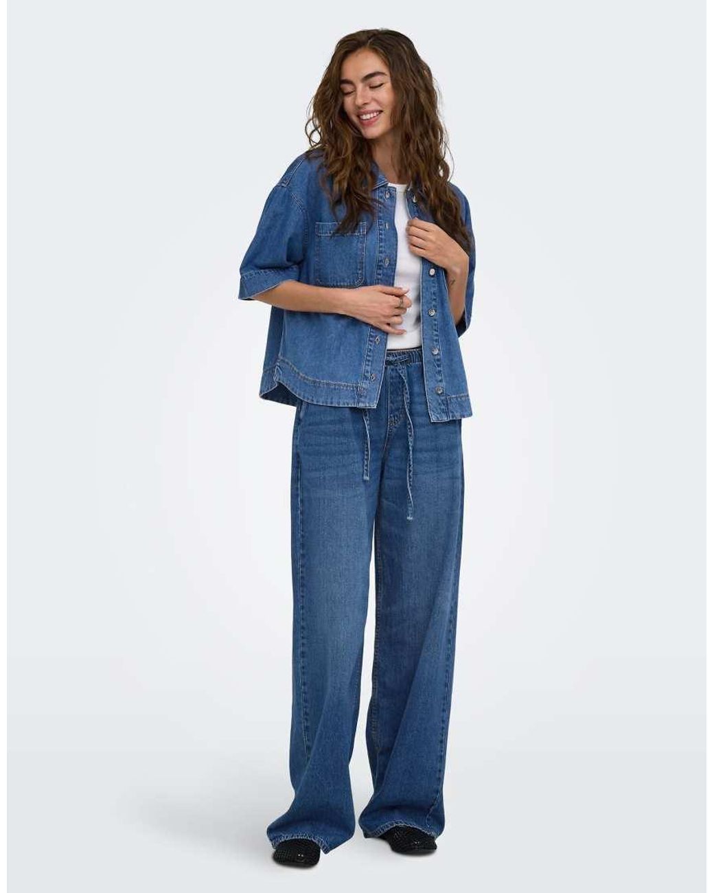 ONLY Blue Denim Shirt