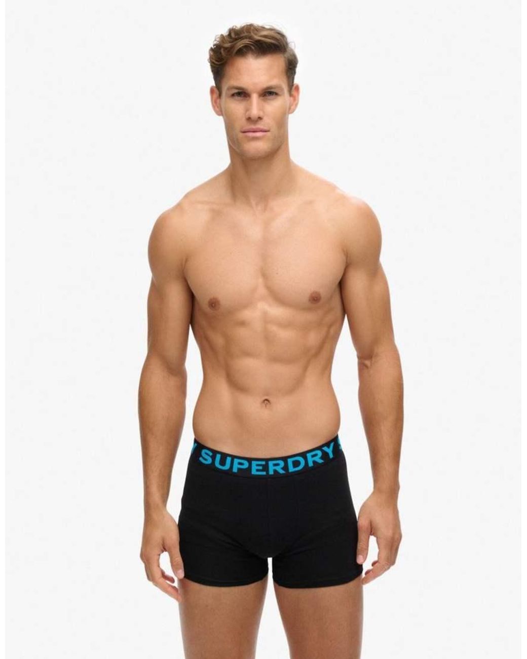 Superdry Blue Boxer Triple Pack for men