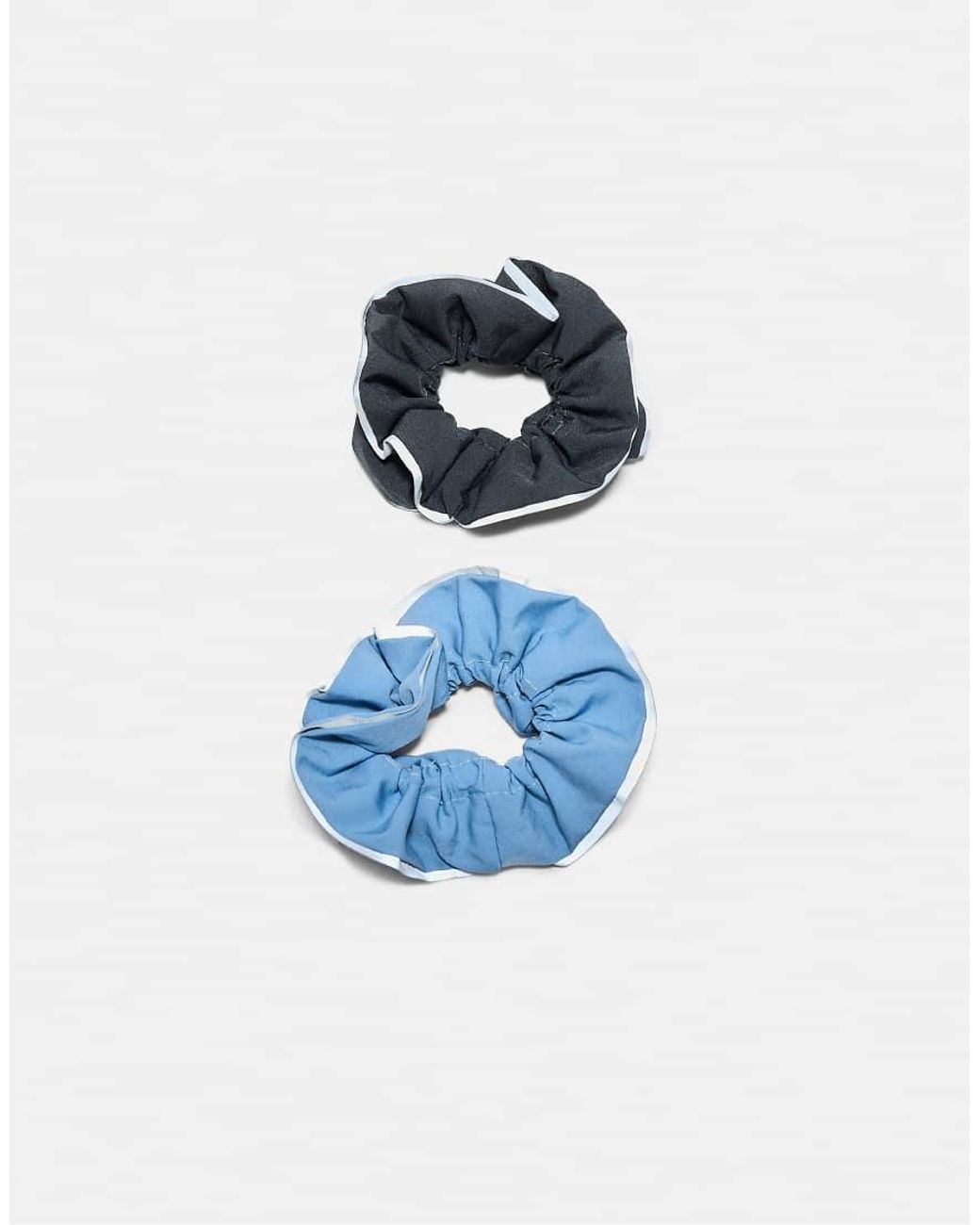 Stradivarius Blue Set Of 2 Sporty Scrunchies