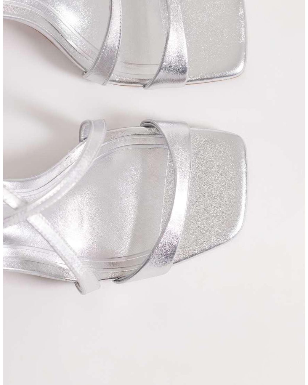 ASOS White Highgate Mid Block Heel Sandals