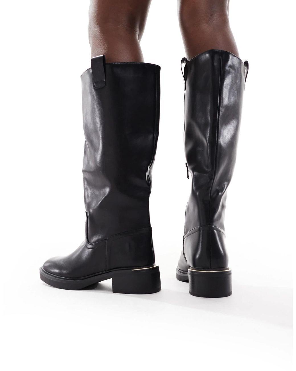 SEQWL Black Twix Knee Boots