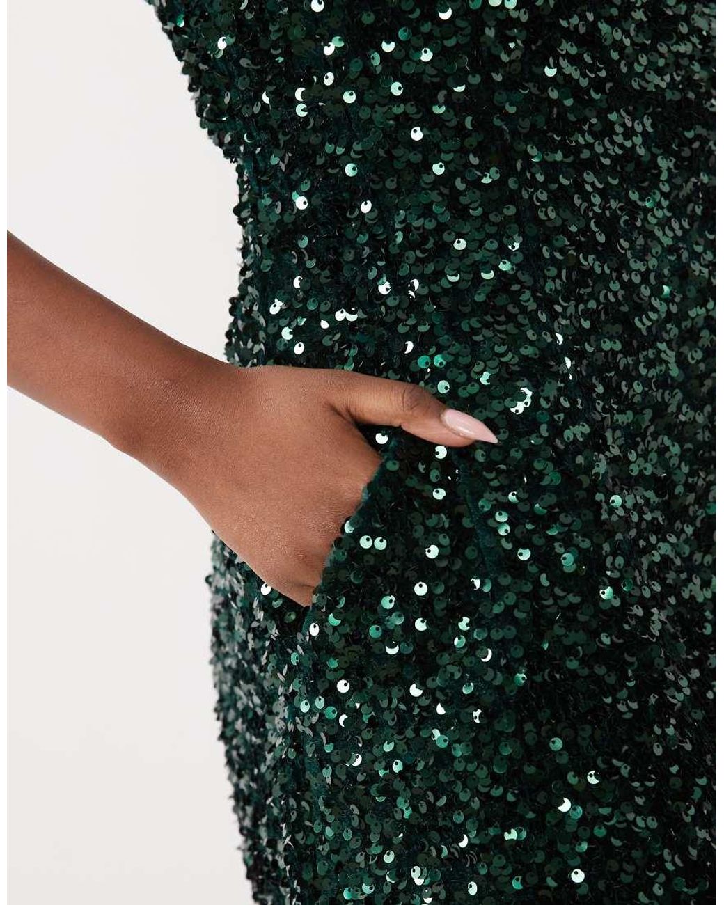 Bardot Black Sequin Halter Neck Skater Mini Dress