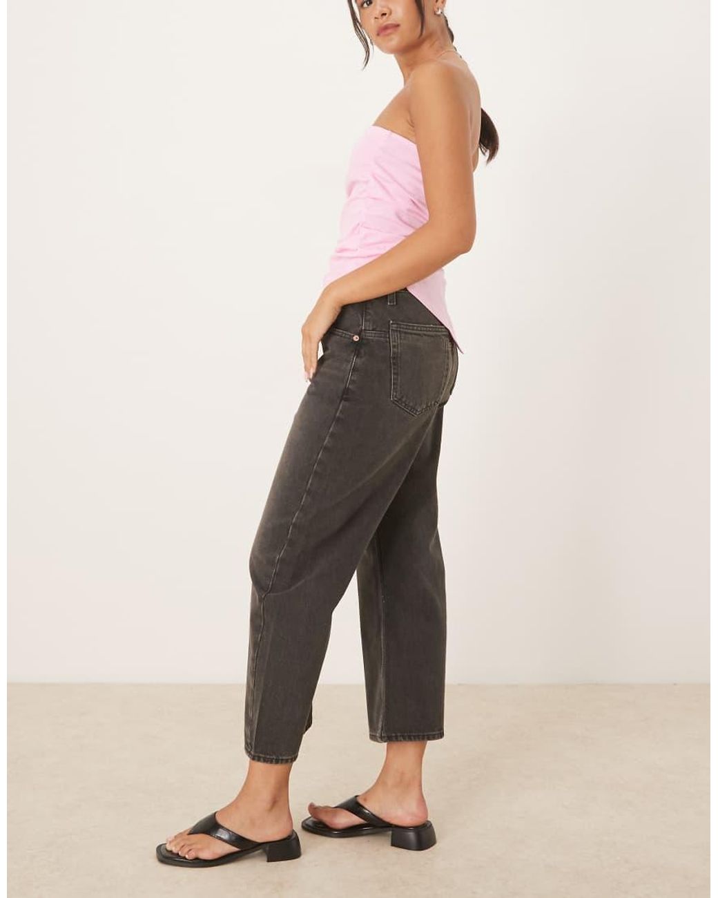 Free People Natural Deep Trance Dropped Boyfriend Jeans