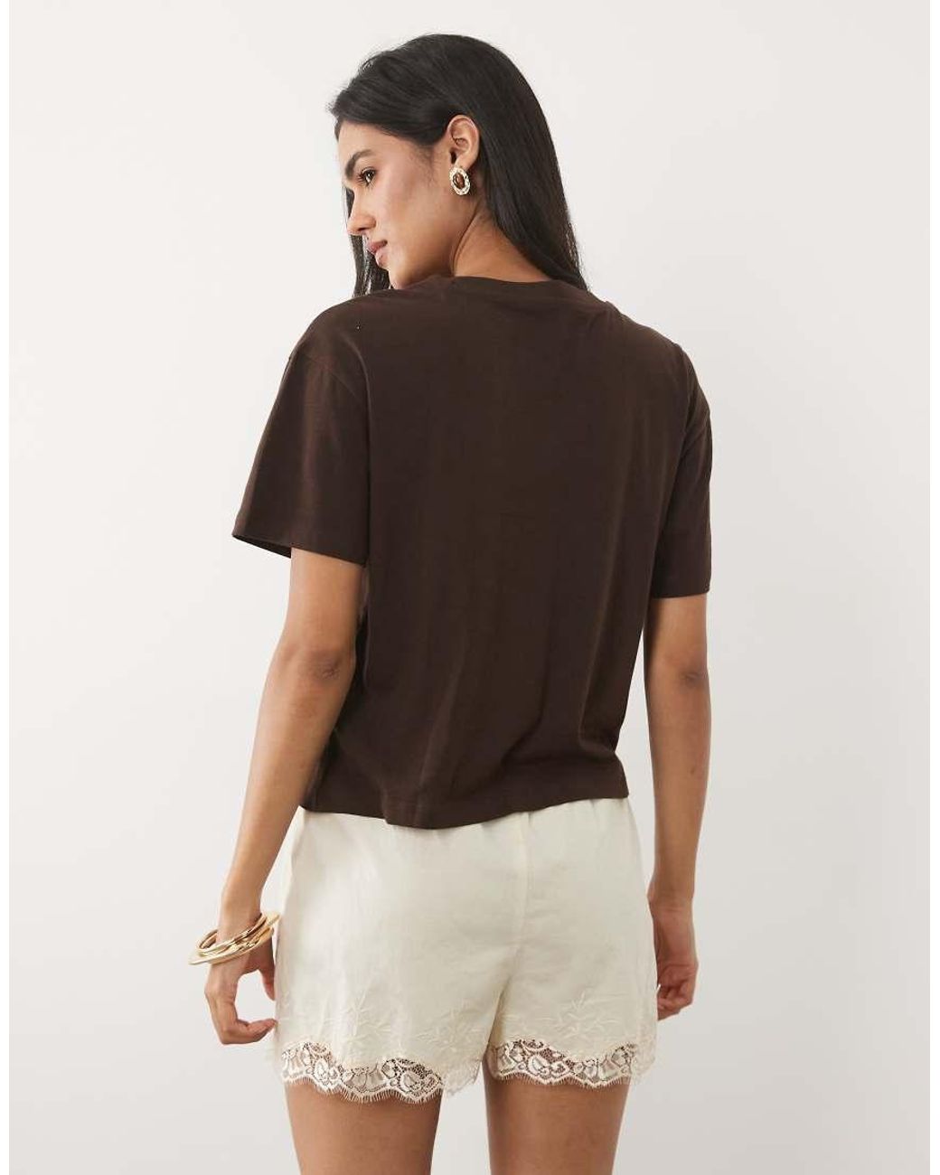 New Look Brown Boxy Tee