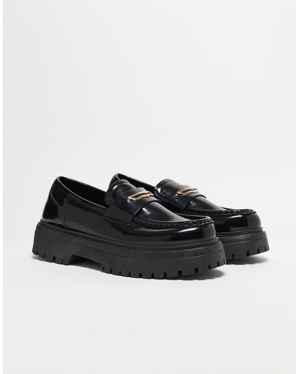 ASOS Black Chunky Loafers for men