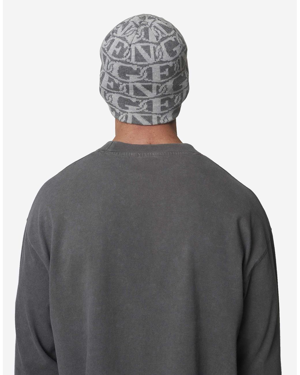 Good For Nothing Gestrickte beanie mit emblem in Gray für Herren