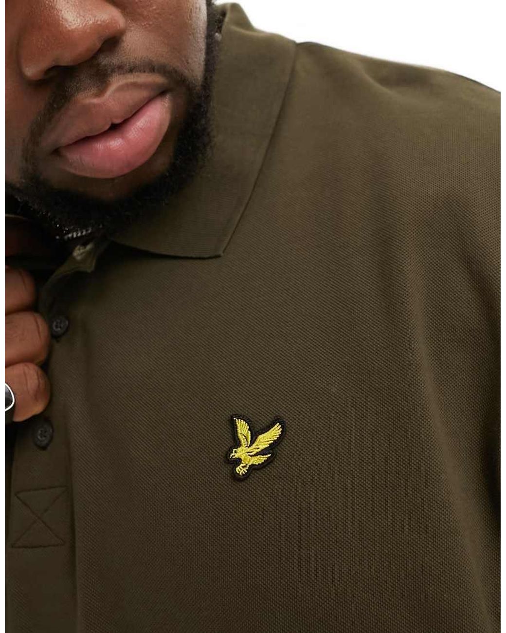 Lyle & Scott Green Plus Short Sleeve Polo Shirt for men