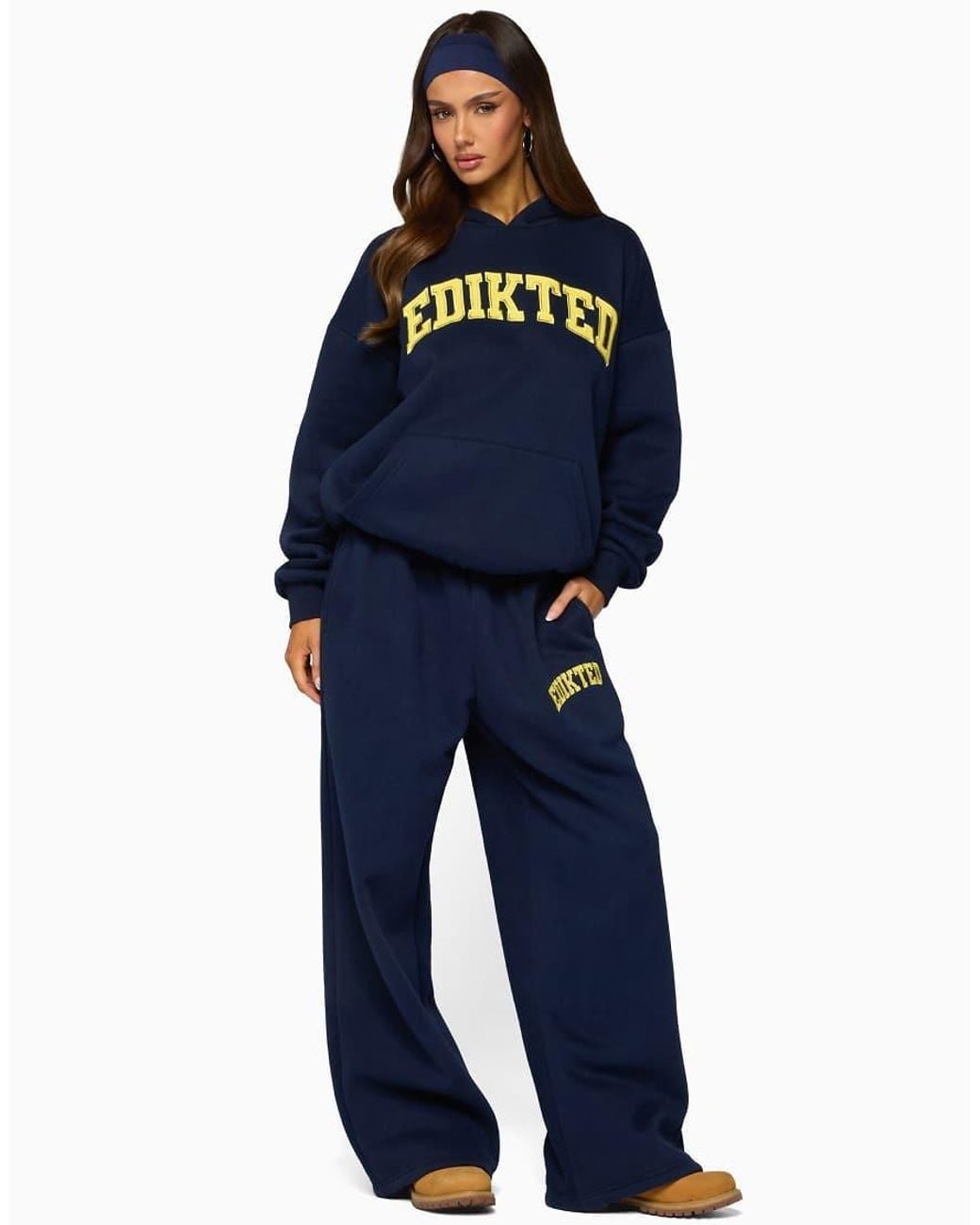 Edikted Blue Crush Oversized Hoodie