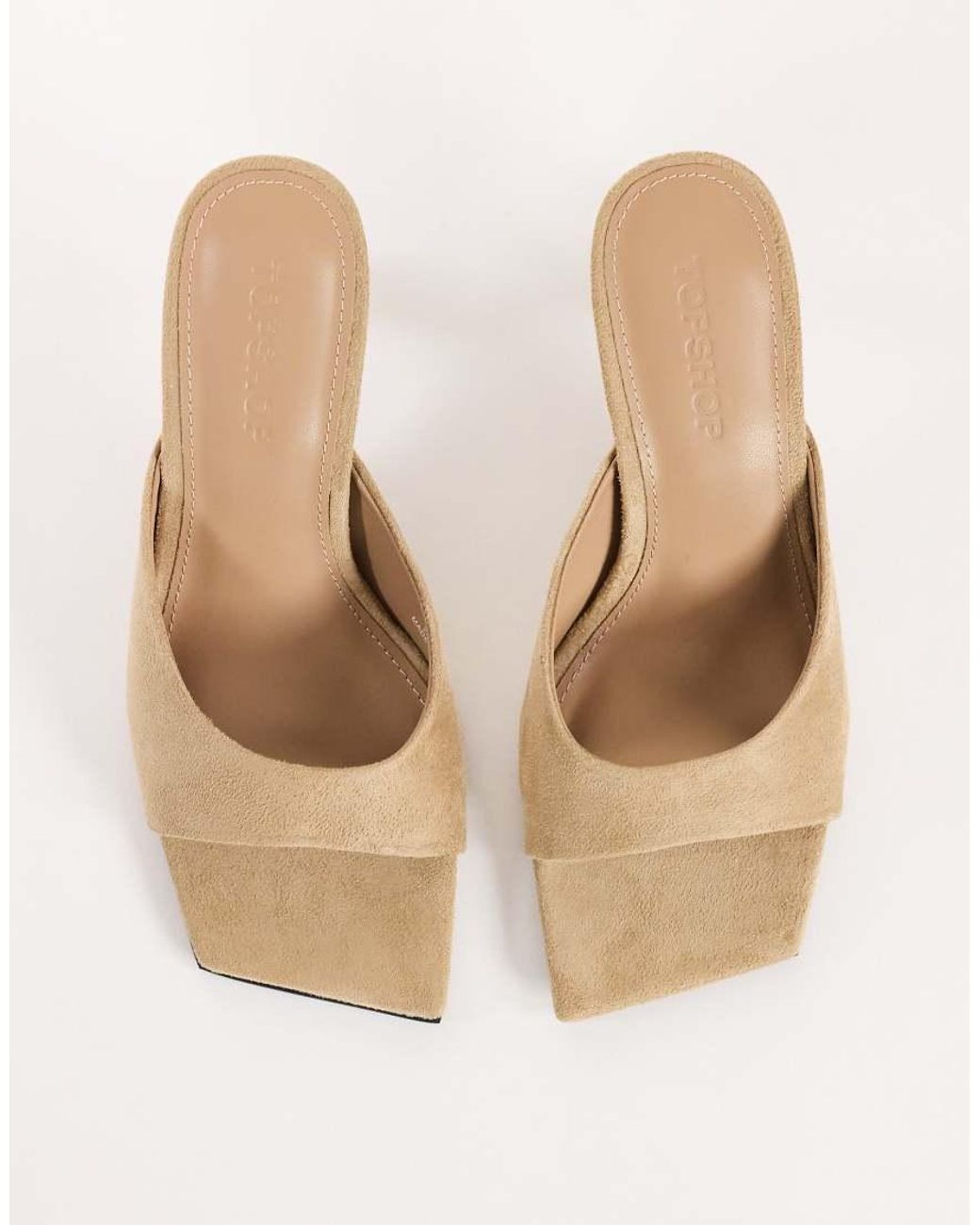 TOPSHOP Natural Octavia Strappy High Diamante Heel Sandal