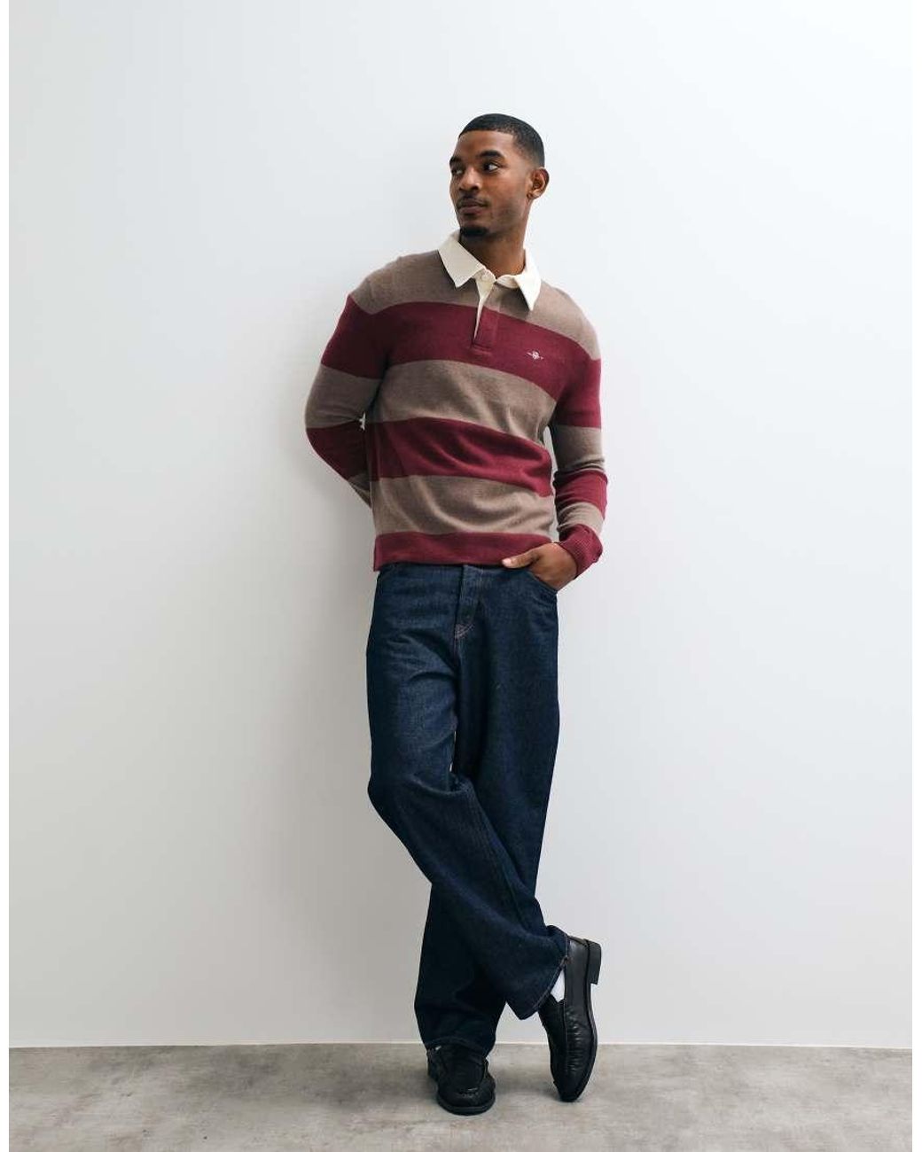Gant Red Striped Rugby Polo for men