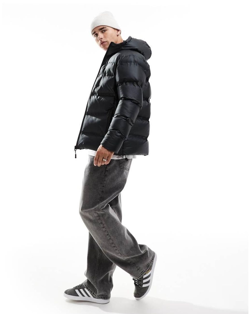 Brave soul heaven padded jacket in check deals