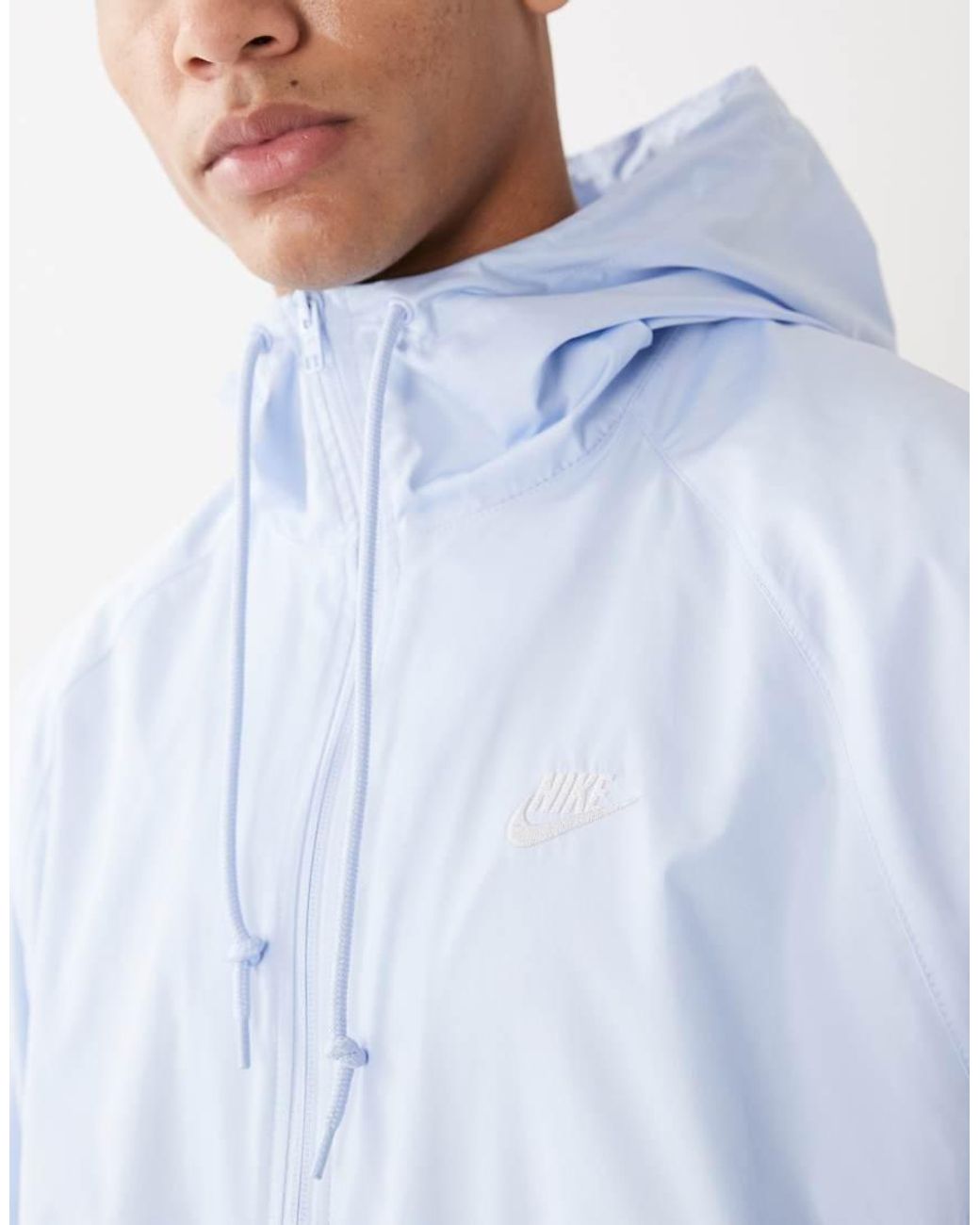 Nike Blue Windrunner Zip Hooded Jacket for men