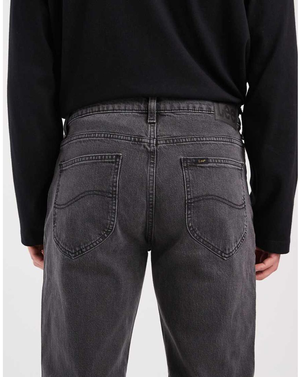 Lee Jeans Black West Straight Leg Jeans for men