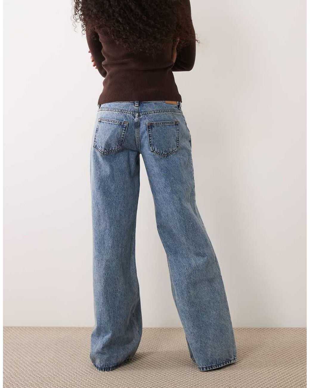 Motel Blue Slouchy Flare Jean Stone