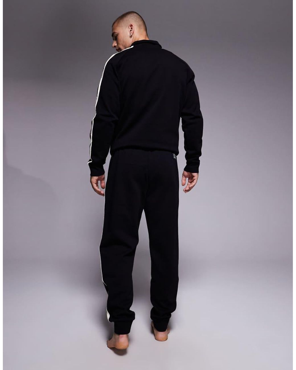 EA7 Blue Armani Tape Joggers Co-Ord for men