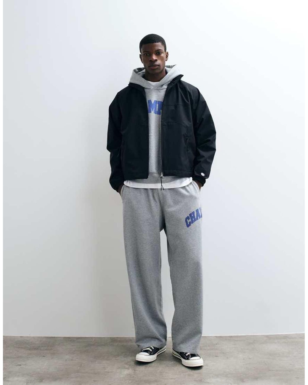 Champion Blue Future Memories Oversized Full Zip Jacket for men