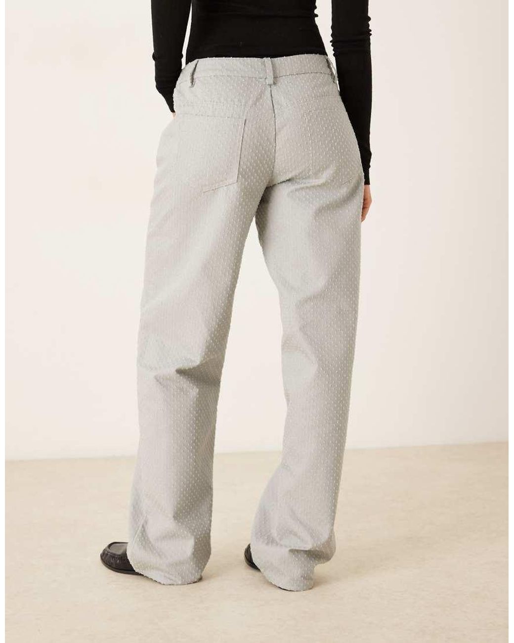 Motel Natural Low Rise Parallel Trouser