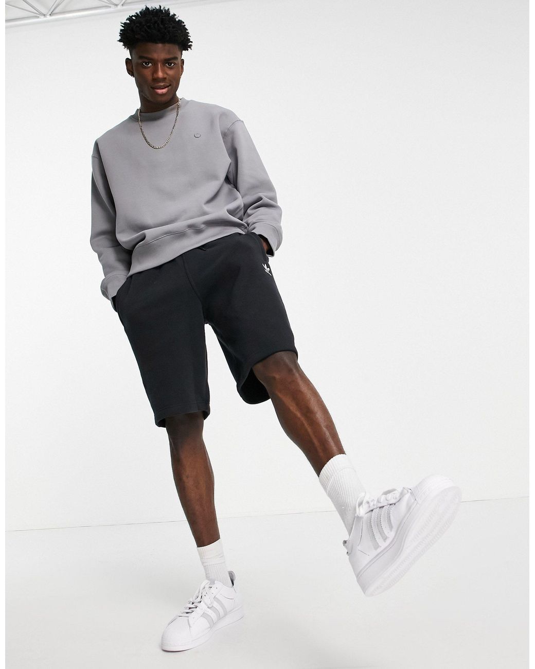adidas Originals Adicolor Contempo Premium Sweatshirt in Grey for Men |  Lyst Australia