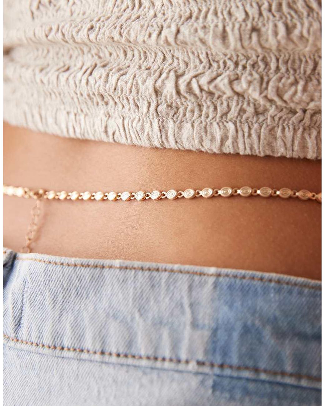ASOS White Belly Chain