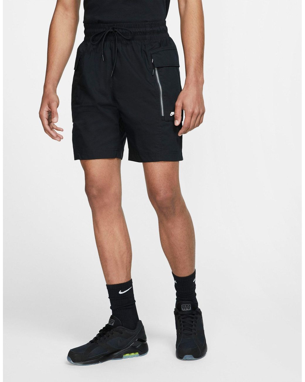 Nike Sportswear Cargo Shorts Black | Lyst