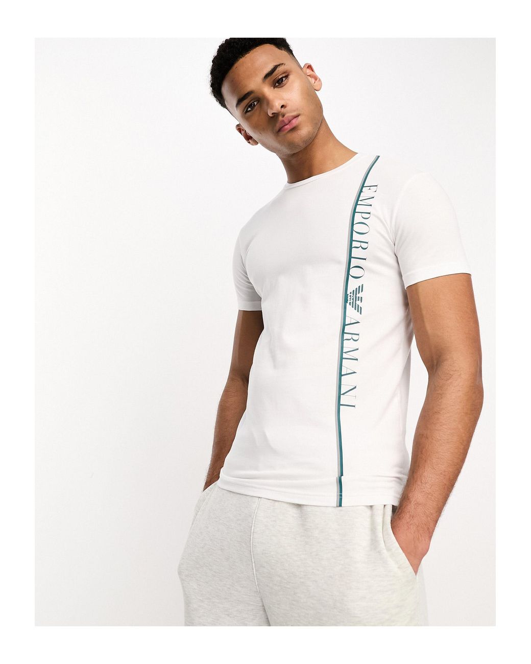 Camiseta blanca online emporio armani