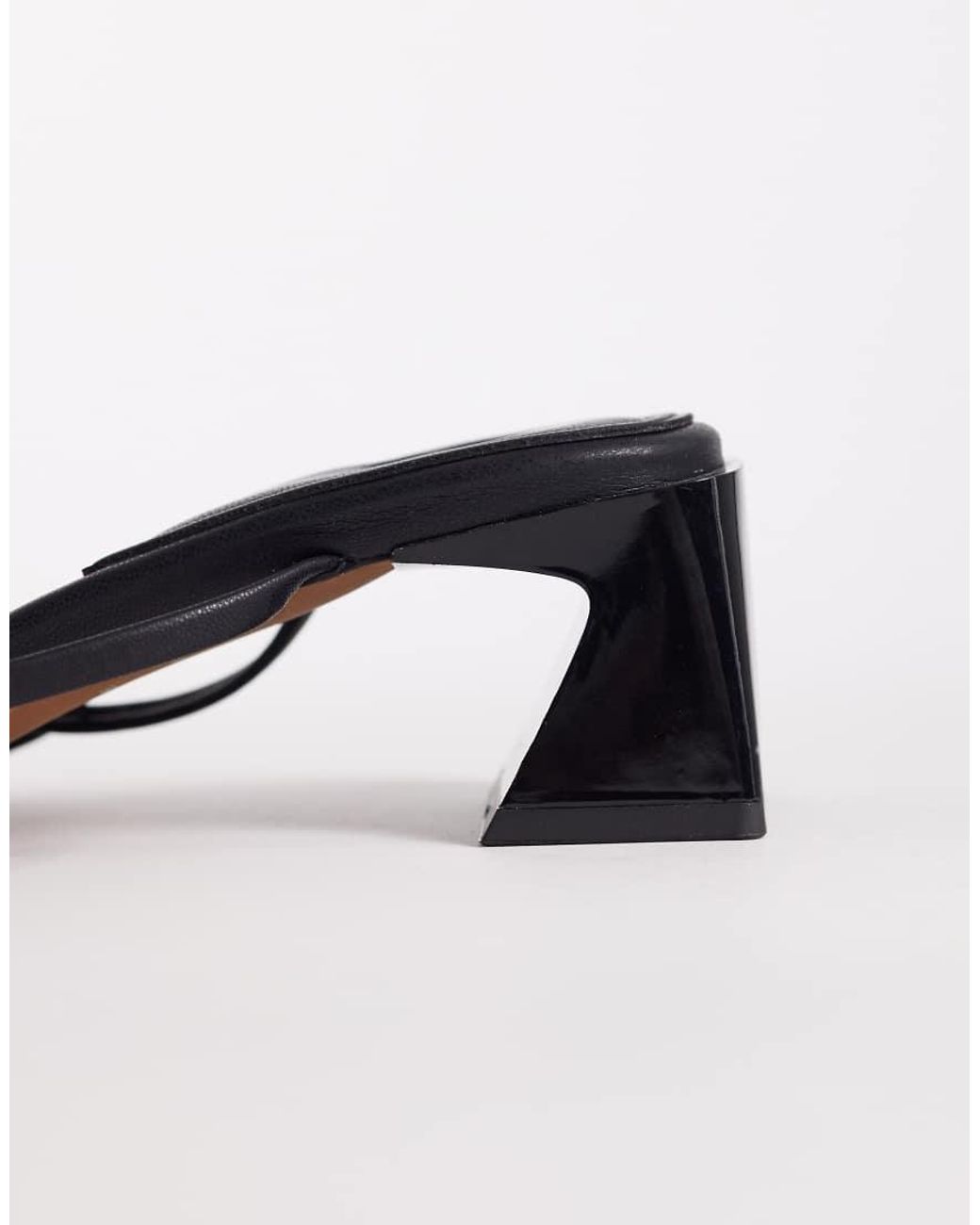 ASOS Blue Hundred Strappy Block Heel Sandals