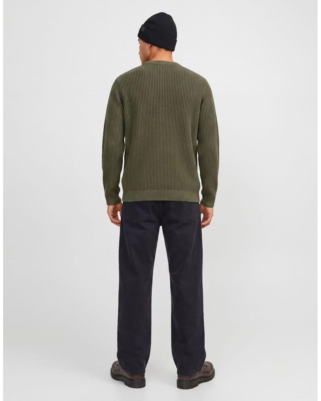 Jack & Jones Gebreide Pullover in het Green voor heren