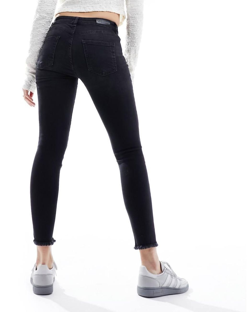 ONLY Blue Ankle Length Skinny Jeans