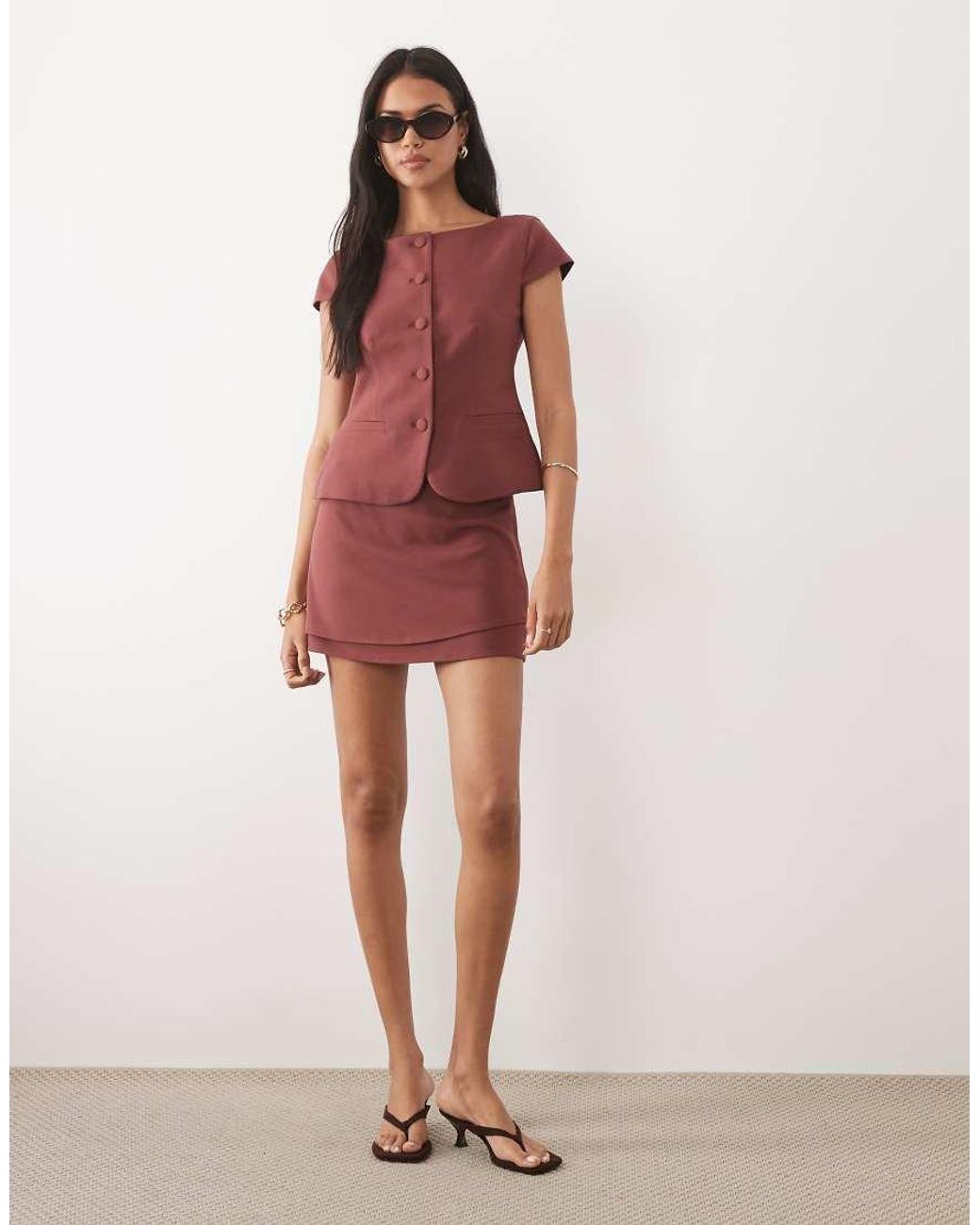 ASOS Tailored Wrap Mini Skort