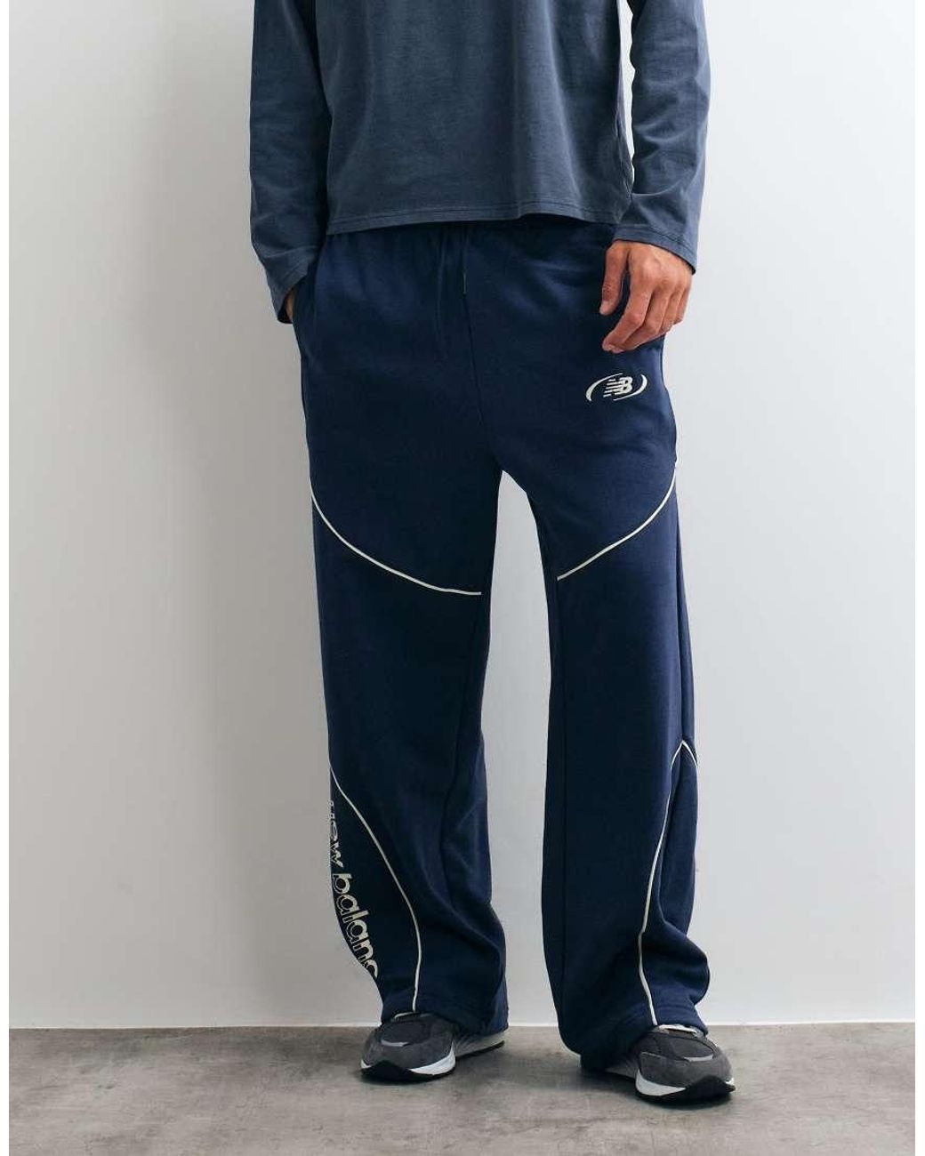New Balance Blue Trackside French Terry Pant for men