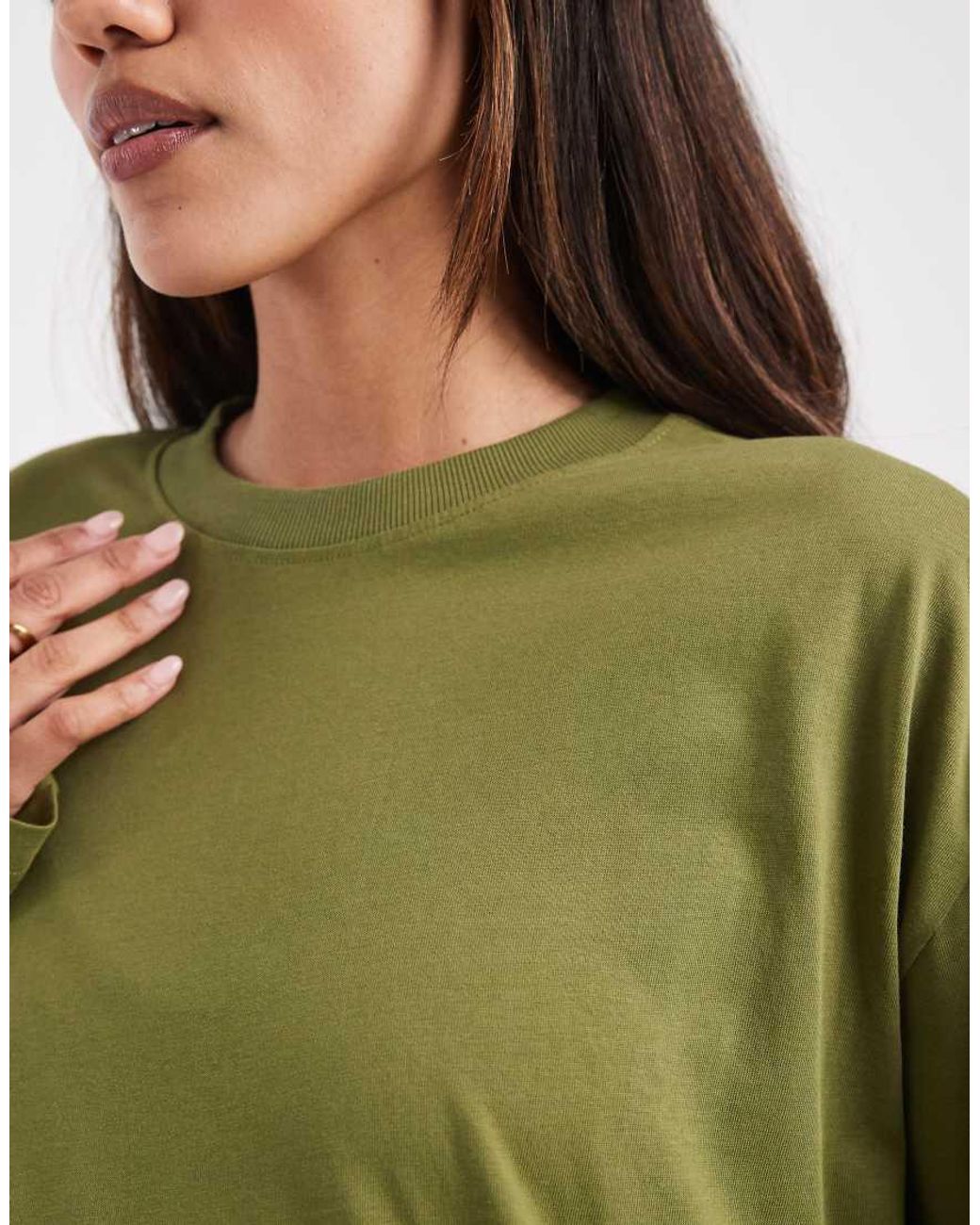 ASOS Green Asos Design Maternity Long Sleeve T-shirt