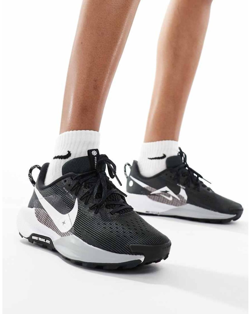 Nike Reactx Pegasus Trail 5 Trainers in Black Lyst UK