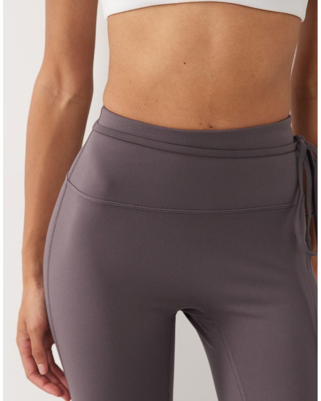 4505 Natural Soft Touch Kick Flare Yoga Legging With Tie Waist Detail