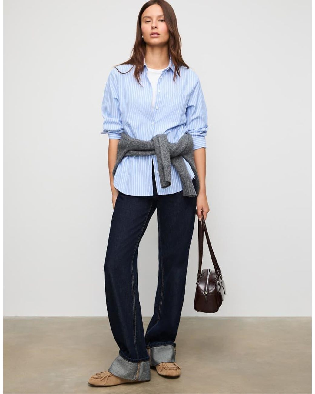 Camicia Basic di Stradivarius in Blue