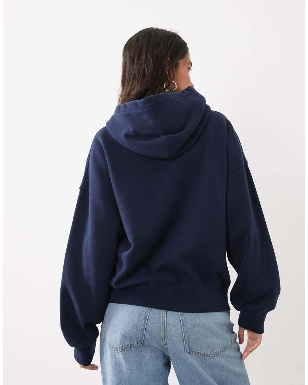 Abercrombie & Fitch Blue Oversized Hoodie