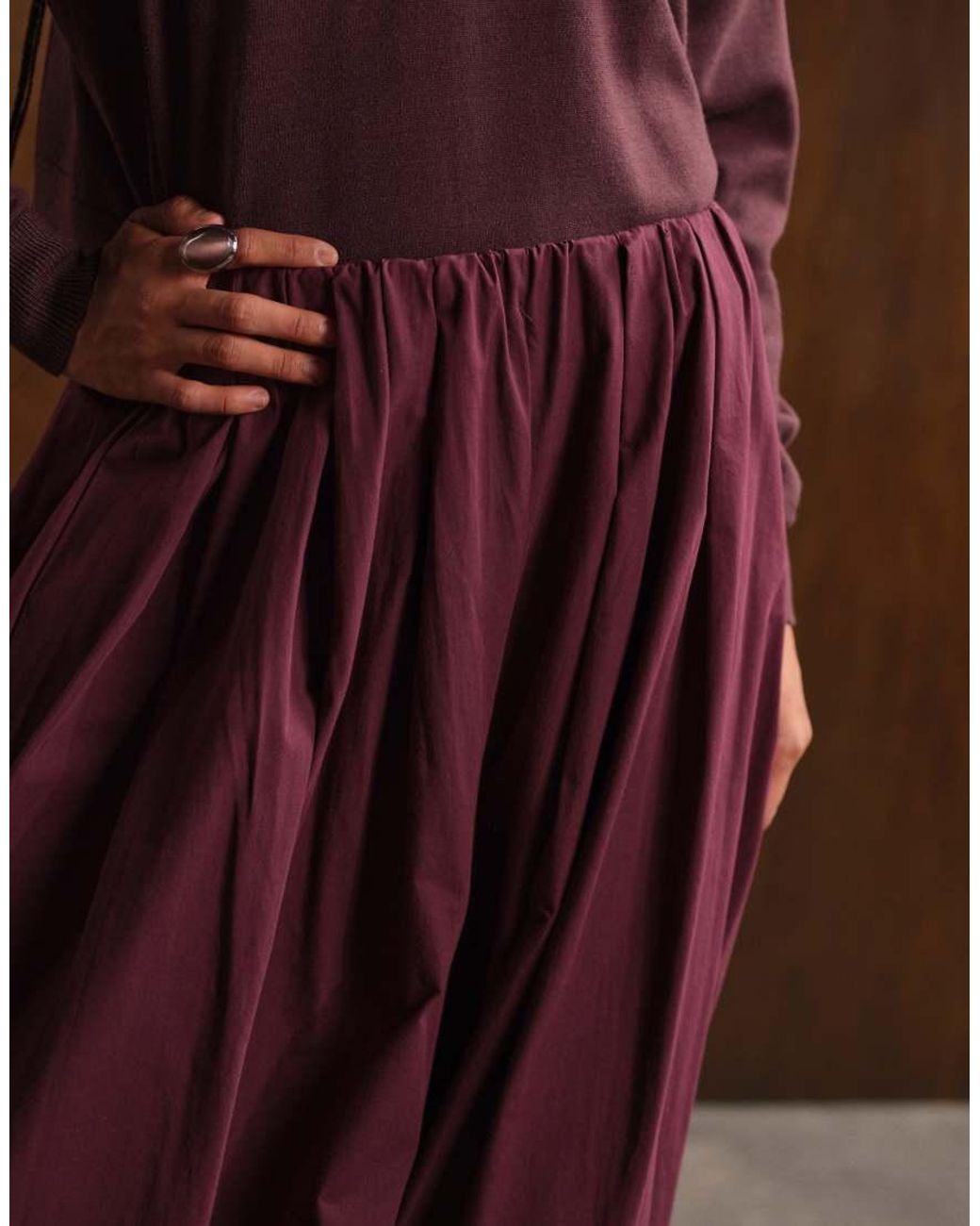 ASOS Brown Cotton Balloon Trouser