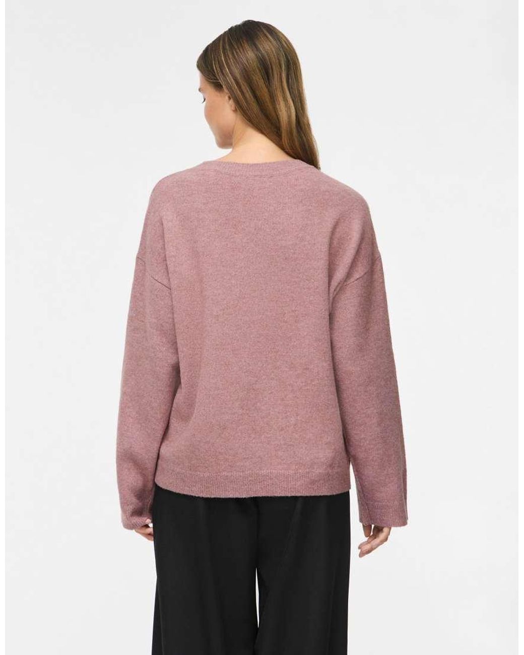 Vila Red Knitted Pullover