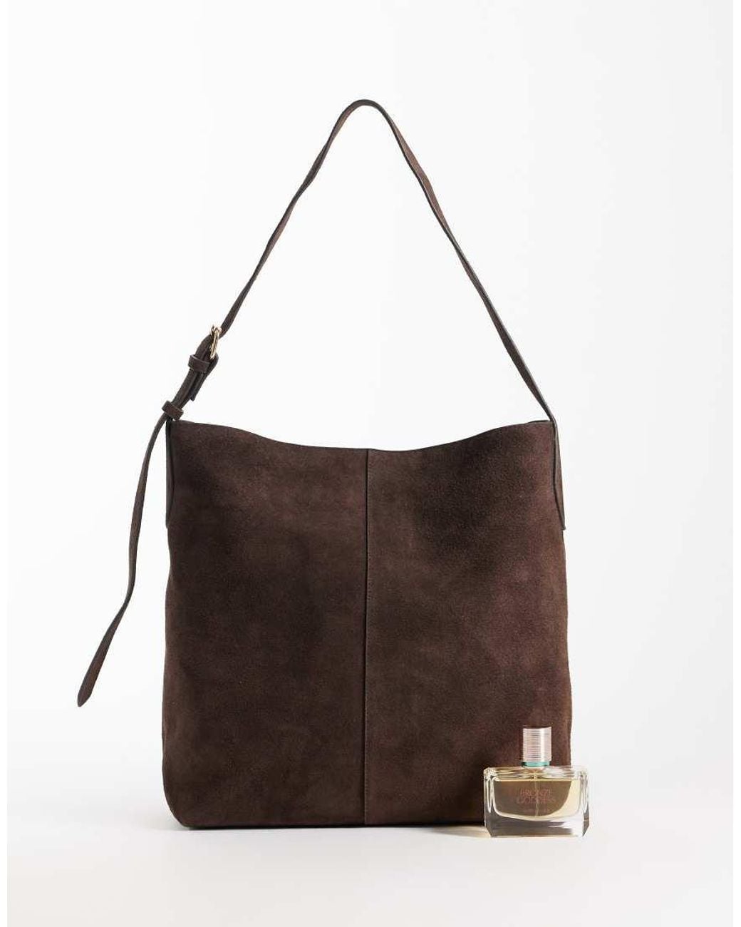ASOS Brown Suede Bucket Bag