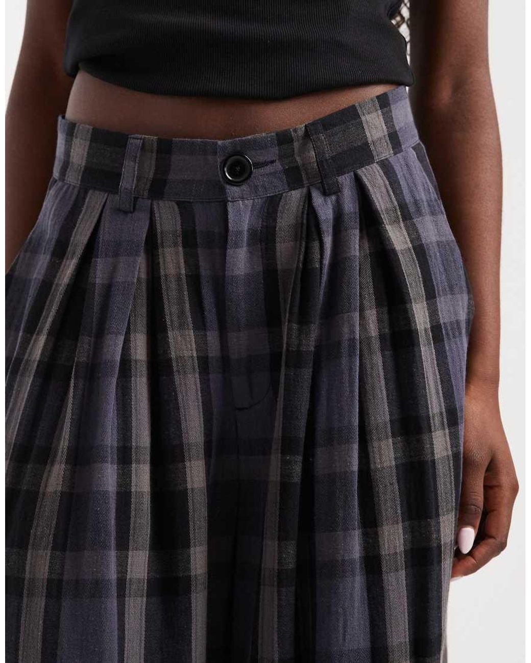 Noisy May Black High Waist Wide Leg Trouser