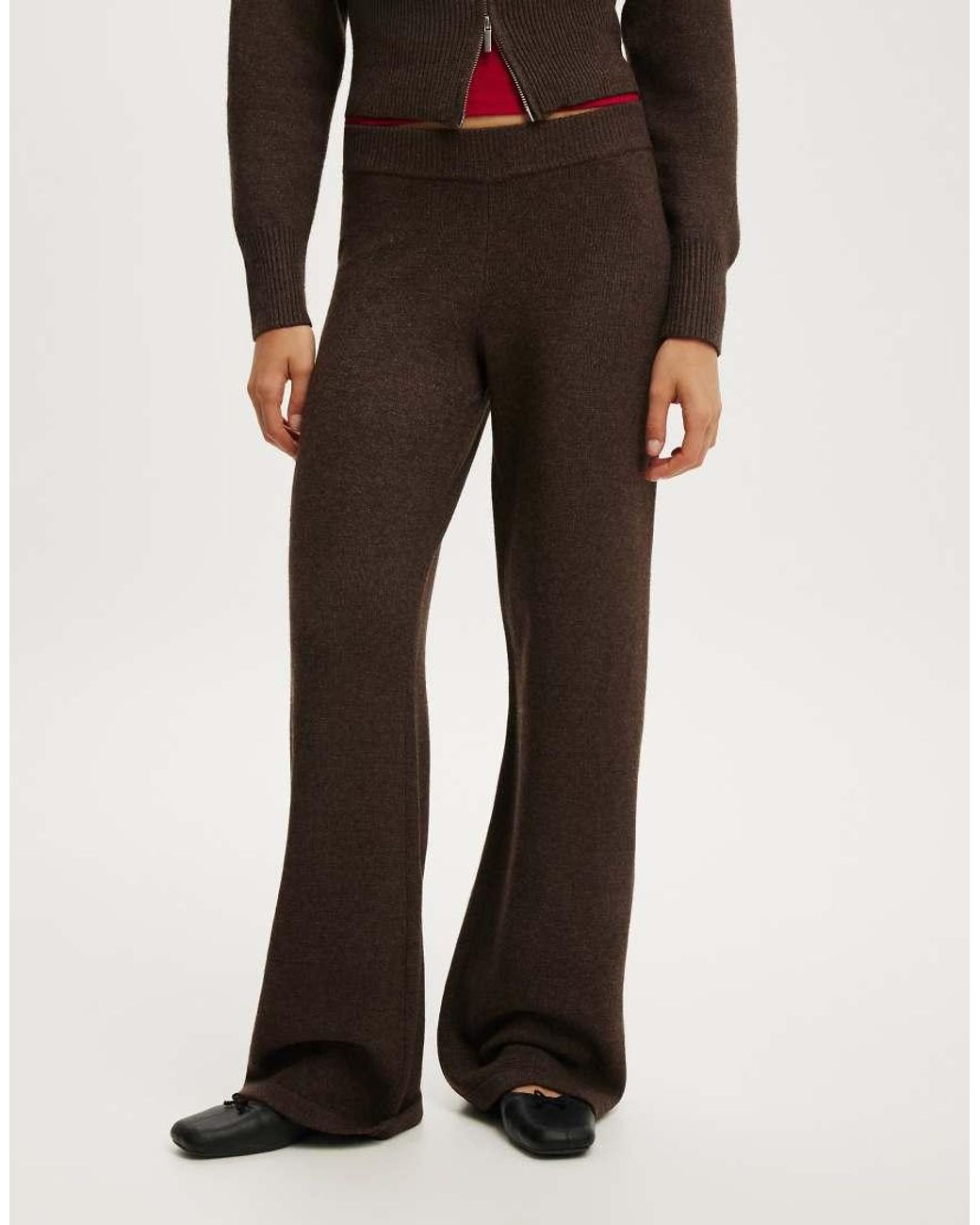Cotton On Brown Lotus Knit Pant